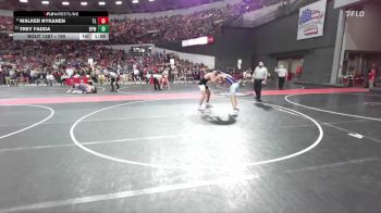 190 lbs Champ. Round 2 - Walker Nykanen, Turtle Lake/Clayton vs Trey Fadda, Bay Port Wrestling