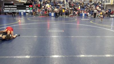 56 lbs Round Of 16 - Luca Cortazzo, Thomas Jefferson vs Easton Zavada, Connellsville