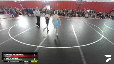 92 lbs Champ. Round 2 - Carson Weiler, Auburndale Youth Wrestling vs Charles Mierzwinski, Wisconsin