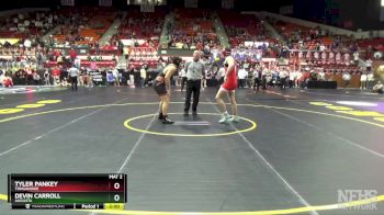 4A 215 lbs Quarterfinal - Tyler Pankey, Tonganoxie vs Devin Carroll, Augusta