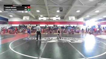 Boys 115 lbs Cons. Round 2 - Logan Mackey, West Valley Boys vs Acelino Young, Lassen Boys