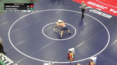 157 lbs Consi Of 16 #1 - Marc Saracinaj, Dallas vs Kolbie Magill, Slippery Rock