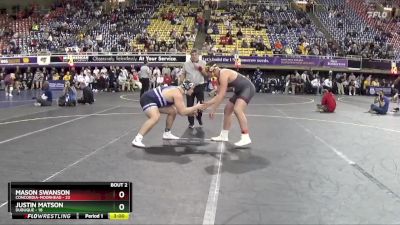 285 lbs Quarterfinals (8 Team) - Mason Swanson, Concordia-Moorhead vs Justin Matson, Dubuque