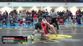 174 lbs Prelim - Shaun Wagner, Ohio Northern University vs Tyler Bodovetz, Ohio Wesleyan University