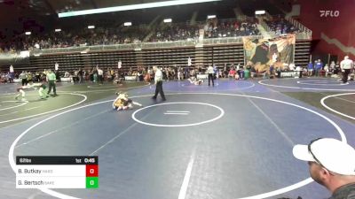 62 lbs Quarterfinal - Bentley Butkay, Hardin WC vs Grant Bertsch, Baker WC