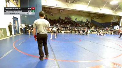 120 lbs Cons. Semi - Lorenzo Jauregui, Upland vs Brandon Garcia, Hesperia