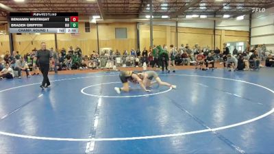 133 lbs Champ. Round 1 - Braden Griffith, Unattached UIdaho vs Benjamin Whitright, North Idaho College