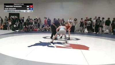 57 kg Cons. Sub-rd Of 32 - Brayden Teunissen, Ohio vs Alex Giglietti, Brevard FCA Wrestling