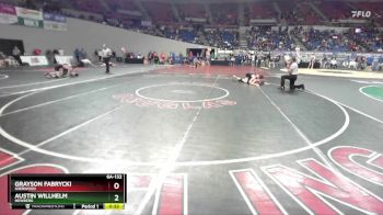 6A-132 lbs Cons. Round 2 - Austin Willhelm, Newberg vs Grayson Fabrycki, Sherwood