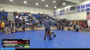 116 lbs 1st Place Match - Aurora Salmoran, Trabucco Hills HS vs Jaqueline Orozco, Buena Park High School