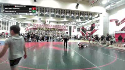 56-62 lbs Round 2 - Amarah Powers, Mantanona Training Center vs Calix Garza, Inland Elite Wrestling Club