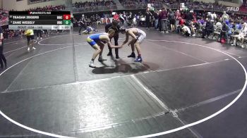 140 lbs Champ. Round 1 - Zane Wesely, Wahoo Wrestling Club vs Teagan Zegers, Milford Wrestling Club