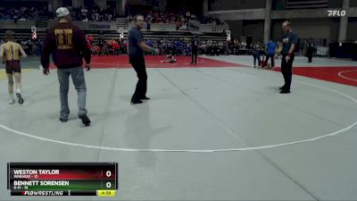 75 lbs Placement (4 Team) - Bennett Sorensen, K-M vs Weston Taylor, Wabasso
