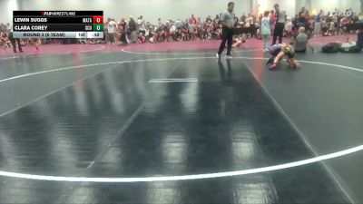 56 lbs Round 3 (6 Team) - Clara Corey, SC United vs Lewin Suggs, Mat Assassins