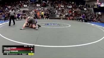 164-170 lbs Quarterfinal - Apollo Koehler, Hallsville vs William Emery, Camdenton