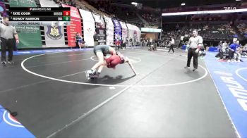 138 Class 3 lbs Cons. Round 1 - Tate Cook, Warrensburg vs Rowdy Narron, St. Michael The Archangel