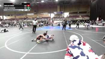 62 lbs Quarterfinal - Declan Owen, Elbert County Wranglers vs Jesus Vasquez, Steel City Reloaded WC