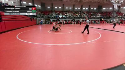 120 lbs Cons. Round 1 - Emerson Perez, Euless Trinity vs Edgar Vargas, Arlington Lamar