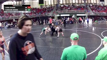 58-63 lbs Semifinal - Lydia Stange, Creighton vs Caroline Jessen, O`Neill Leprechaun Wrestling