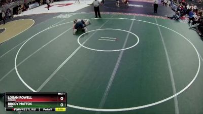 Champ. Round 1 - Brody Mattox, York vs Logan Rowell, Auburn