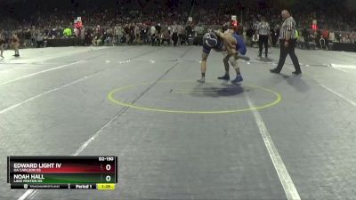 D2-150 lbs Quarterfinal - Edward Light IV, OA Carlson HS vs Noah Hall, Lake Fenton HS