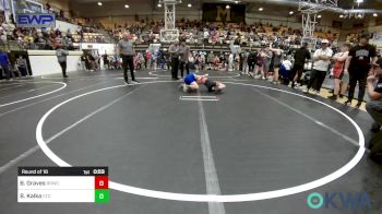 70 lbs Round Of 16 - Blaze Graves, Red Ryder Wrestling Club vs Benjamin Kalka, Chandler Takedown Club