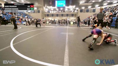 46-49 lbs Rr Rnd 4 - Kase Pearson, Hinton Takedown Club vs Stetson Manuel, Blackwell Wrestling Club