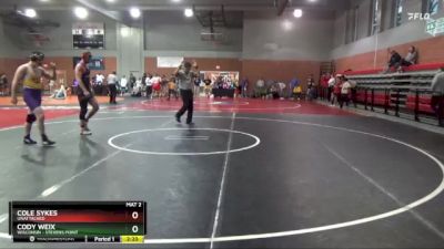 174 lbs Cons. Round 5 - Cody Weix, Wisconsin - Stevens Point vs Cole Sykes, Unattached