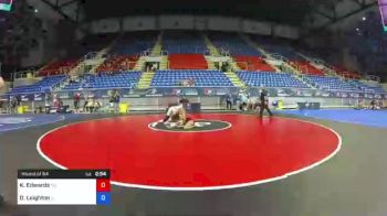 127 lbs Round Of 64 - Kayla Edwards, California vs Dahlia Leighton, Illinois