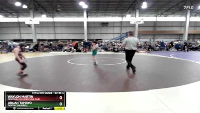 60-65 A Round 2 - Urijah Tamayo, Fighting Squirrels vs Waylon Martin, Mountain Man Wrestling Club