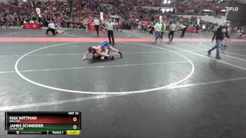 135 lbs Cons. Round 3 - Max Wittman, Brillion vs James Schneider, Clear Lake