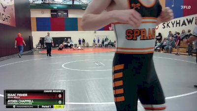 132 lbs Champ. Round 1 - Isaac Fisher, Ida B. Wells vs Ayden Chappell, Evergreen (Vancouver)