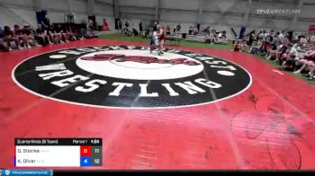 195 lbs Quarterfinals (8 Team) - Derrick Steinke, Minnesota Red vs Kourtlan Oliver, Team Michigan Blue