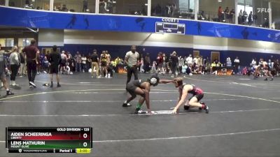 125 lbs Cons. Round 2 - Lens Mathurin, Mount Olive vs Aiden Scheeringa, Liberty