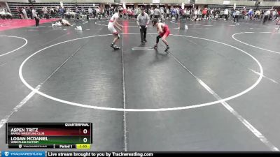 136 lbs Quarterfinal - Aspen Tritz, Rapids Wrestling Club vs Logan McDaniel, Wrestling Factory