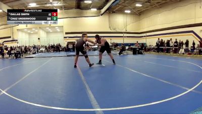 285 lbs Cons. Round 3 - Chaz Underwood, Southwestern Michigan College vs Dallas Smith, Adrian NCAA