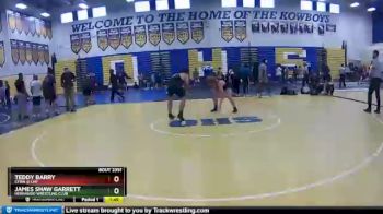 160 lbs Champ. Round 2 - James Shaw Garrett, Hernando Wrestling Club vs Teddy Barry, CFWA @ LHP