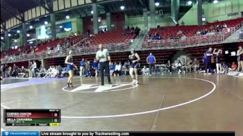 135 lbs Round 3 (8 Team) - Carmen Chacon, Grand Island Girls vs Bella Chavarria, Kearney Girls