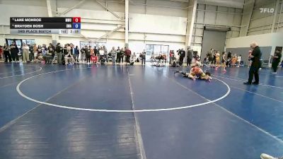 138 lbs 3rd Place Match - Lane Monroe, Millard Wrestling Club vs Brayden Bosh, Sanderson Wrestling Academy