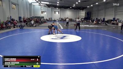 197 lbs Cons. Round 4 - Gavin Wagner, Elizabethtown vs Cam Cavins, Roanoke College