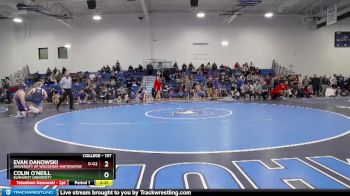 197 lbs Quarterfinal - Evan Danowski, University Of Wisconsin-Whitewater vs Colin O`Neill, Elmhurst University