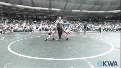 66 lbs Consi Of 8 #2 - Roman Rappe, Fort Gibson Youth Wrestling vs Gabriel Edgerton, SEOK CRADLE KINGS