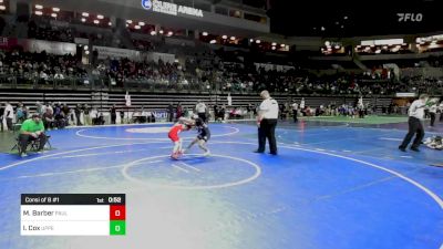 100 lbs Consi Of 8 #1 - Marc Barber, Paulsboro vs Isabella Cox, Upper Township