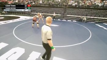 4A 285 lbs Semifinal - Caleb Patton, Pine View vs Caden Young, Uintah