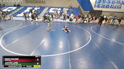 65-72 lbs Round 1 - Jaxton Lamb, Cougars Wrestling Club vs Knox Mauger, Westlake