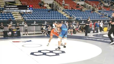 138 lbs Cons. Rd Of 32 - Calan Manley, Oklahoma vs Cael Humphrey, California