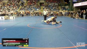 152 lbs Champ. Round 1 - Zander Dovenmuehler, Hillsboro-Central Valley vs Madden Barstad, Velva