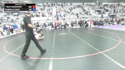 49 kg Quarters - Riley Karwowski, Wyoming Seminary vs Gabriella Conte, New Jersey