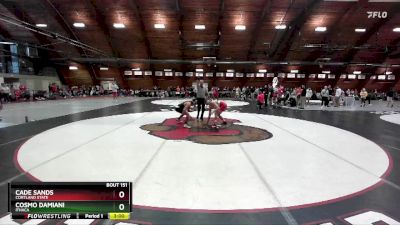 125 lbs Quarterfinal - Cade Sands, Cortland State vs Cosmo Damiani, Ithaca