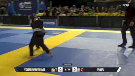 Eva Leal vs Violet Ruby Rothermel 2025 Pan Kids Jiu-Jitsu IBJJF Championship